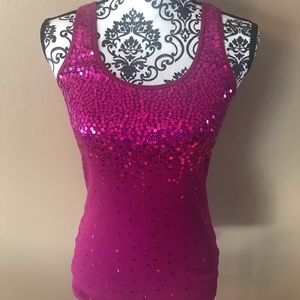Racer back Sparkly Tank Top